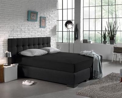 Dreamhouse Enkel Jersey 135 gr. Hoeslaken Zwart 160/180 x 200 cm