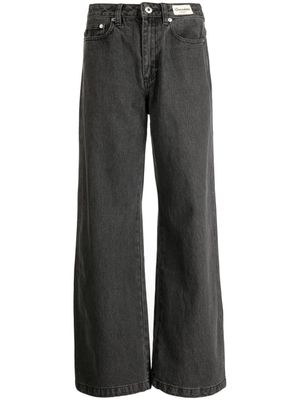CHOCOOLATE jean ample à patch logo - Noir