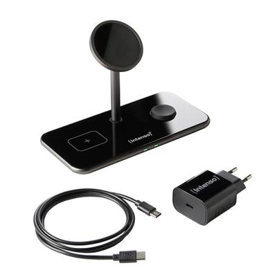 Intenso MB13 black 3in1 7410810 Inductie lader Uitgangen Qi-standaard Zwart