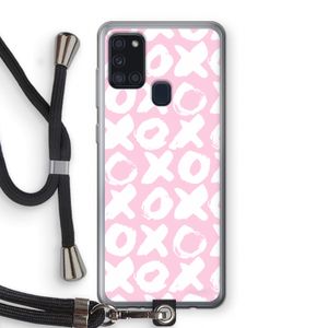 XOXO: Samsung Galaxy A21s Transparant Hoesje met koord