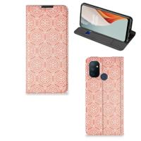 OnePlus Nord N100 | Hoesje met Magneet | Pattern Orange OnePlus Nord N100 | Hoesje met Magneet | Pattern Orange