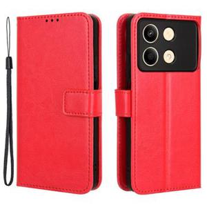 Xiaomi Redmi Note 13R Pro/Poco X6 Neo Portemonnee Hoesje met Magneetsluiting - Rood