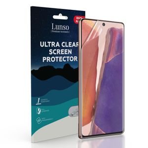 Lunso - Duo Pack (2 stuks) Beschermfolie - Full Cover Screen Protector - Samsung Galaxy Note 20
