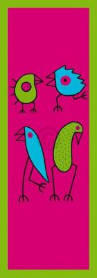 Kunstdruk Birdman Hans Lan - We are just fine 35x100cm