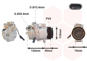 Van Wezel Airco compressor 0600K411