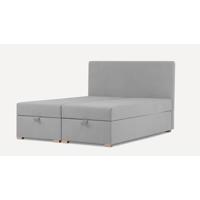 by fonQ Ora Boxspring met Relaxfunctie 180 x 200 cm - Grijs - thumbnail