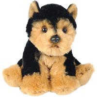 Pluche knuffel dieren Yorkshire Terrier hond - 13 cm - Speelgoed knuffelbeesten