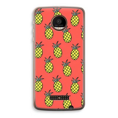 Ananas: Motorola Moto Z Force Transparant Hoesje