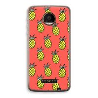 Ananas: Motorola Moto Z Force Transparant Hoesje Ananas: Motorola Moto Z Force Transparant Hoesje
