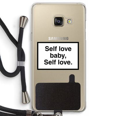 Self love: Samsung Galaxy A3 (2016) Transparant Hoesje met koord