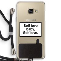 Self love: Samsung Galaxy A3 (2016) Transparant Hoesje met koord