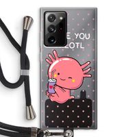 Love You A Lotl: Samsung Galaxy Note 20 Ultra / Note 20 Ultra 5G Transparant Hoesje met koord