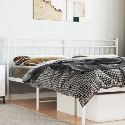 Hoofdbord 193 cm metaal wit