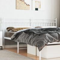 Hoofdbord 193 cm metaal wit
