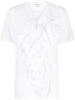 Comme Des Garçons t-shirt en coton mélangé à manches courtes - Blanc