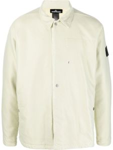 Stone Island surchemise en coton à patch logo - Tons neutres