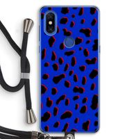 Blue Leopard: Xiaomi Mi Mix 3 Transparant Hoesje met koord