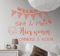 Feestdagen Sticker Welkom Sint & Piet