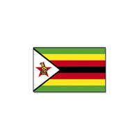 Gevelvlag/vlaggenmast vlag Zimbabwe 90 x 150 cm   -
