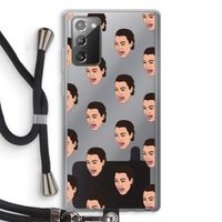 Ugly Cry Call: Samsung Galaxy Note 20 / Note 20 5G Transparant Hoesje met koord