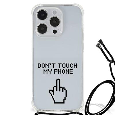 iPhone 14 Pro Anti Shock Case Finger Don't Touch My Phone iPhone 14 Pro Anti Shock Case Finger Don't Touch My Phone