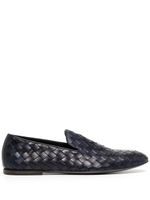 Barrett woven-leather loafers - Bleu