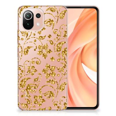 Xiaomi Mi 11 Lite | 11 Lite 5G NE | TPU Case | Gouden Bloemen