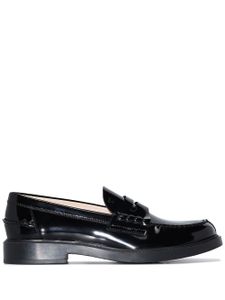 Tod's mocassins en cuir verni - Noir