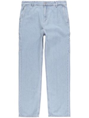 Carhartt WIP jean droit à taille mi-haute - Bleu