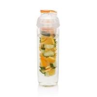 Loooqs - water fles met infuser oranje