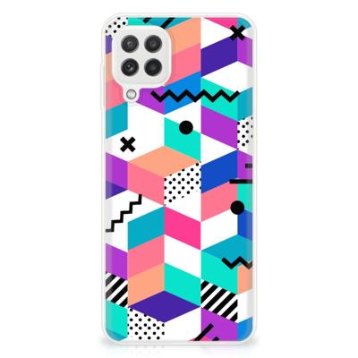 Samsung Galaxy A22 4G | M22 | TPU Hoesje | Blokken Kleurrijk