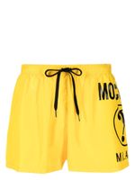 Moschino short de plage à logo imprimé - Jaune - thumbnail