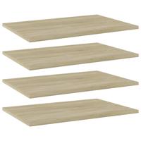 Wandschappen 4 st 60x40x1,5 cm bewerkt hout sonoma eikenkleurig
