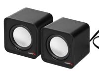 Audiocore AC870 B 2-weg 3 W Zwart, Grijs Bedraad