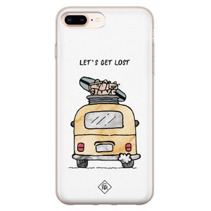 iPhone 8 Plus/7 Plus siliconen hoesje - Let's get lost