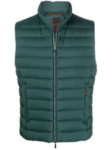 Moorer gilet matelassé à fermeture zippée - Vert