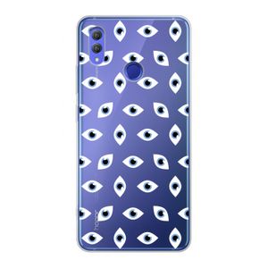 Eyes pattern: Honor Note 10 Transparant Hoesje