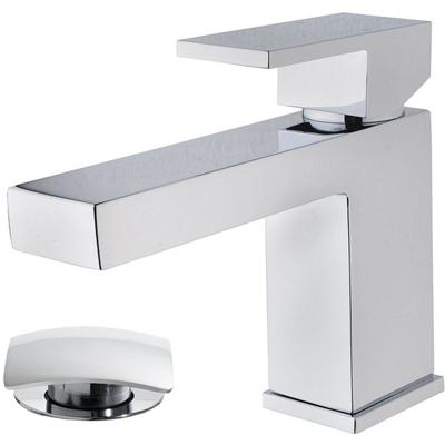 Xellanz Romo Eenhendel Wastafelkraan met Clickwaste - Chroom