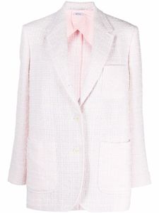 Thom Browne veste boutonnée en tweed - Rose