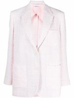 Thom Browne veste boutonnée en tweed - Rose - thumbnail