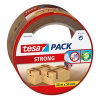 8x Tesa verpakkingstape bruin 66 mtr x 50 mm verpakkingsbenodigdheden