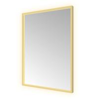 Hotbath &More Mirrors Square LED Badkamerspiegel - Rechthoek - 80 x 60 cm - Geborsteld Messing Pvd