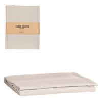 Mica Decorations Villia Tafelkleed - 250x140x0.01 cm - Katoen - Beige