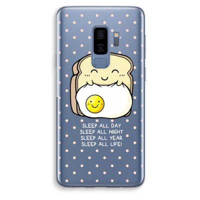 Sleep All Day: Samsung Galaxy S9 Plus Transparant Hoesje