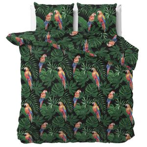 Sleeptime Dekbedovertrek Tropical Parrot Green-240x200/220