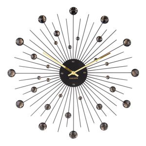 Karlsson Wandklok Sunburst ø50cm - Zwart - Rond