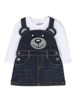 Moschino Kids dungarees skirt set - Bleu