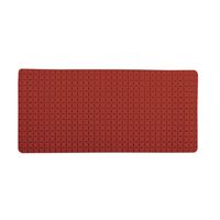 Douche/bad anti-slip mat badkamer - rubber - terracotta - 76 x 36 cm - rechthoek Douche/bad anti-slip mat badkamer - rubber - terracotta - 76 x 36 cm - rechthoek