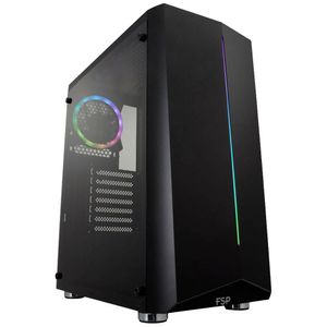 FSP Fortron CMT151 Midi-tower PC-behuizing Zwart