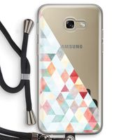 Gekleurde driehoekjes pastel: Samsung Galaxy A5 (2017) Transparant Hoesje met koord